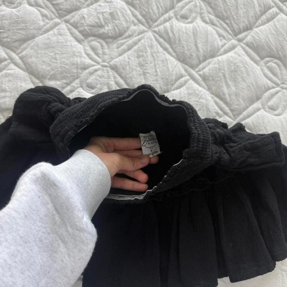 black blanco by nature ruffle skirt - Picture 4 of 5